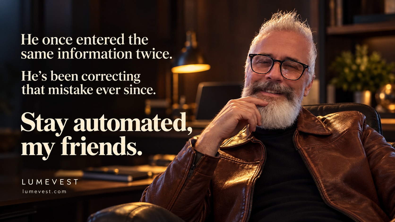 He once entered the same information twice. He’s been correcting that mistake ever since. Stay automated, my friends.
